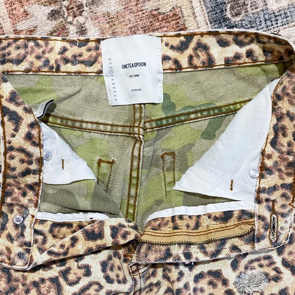 NWOT One Teaspoon Freebird Leopard Jeans - Picture 8 of 8